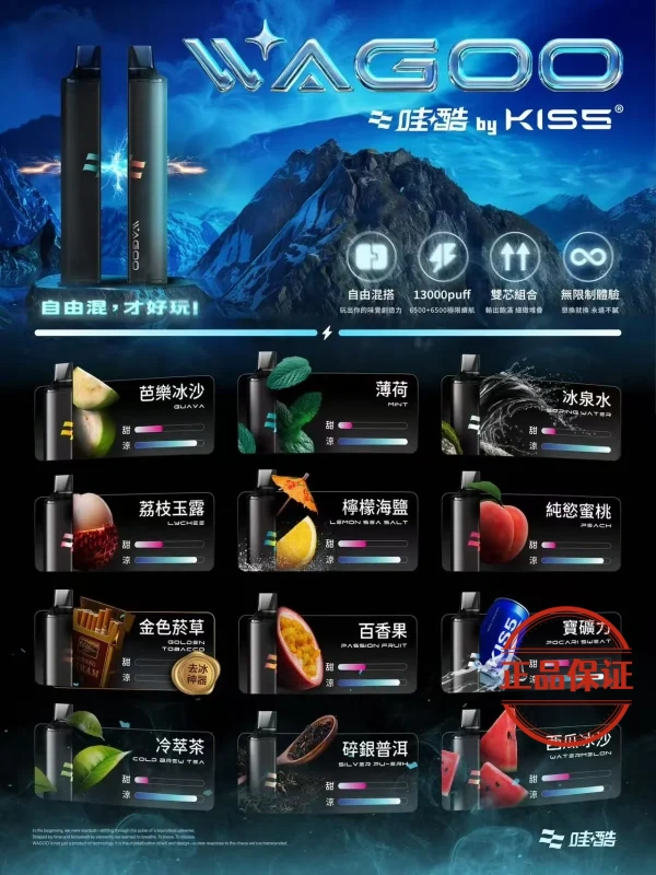 WAGOO 哇酷 6500口 拋棄式電子煙